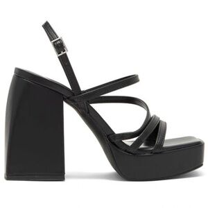 NEW- Abound Nester Platform Sandal Chunky Heel in Black